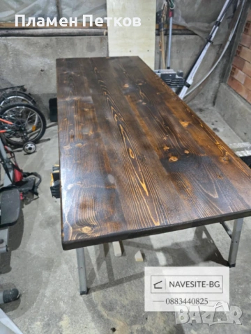 ИЗРАБОТКА НА ДЪРВЕНИ ПЛОТОВЕ ОТ МАСИВ, снимка 6 - Маси - 54147106