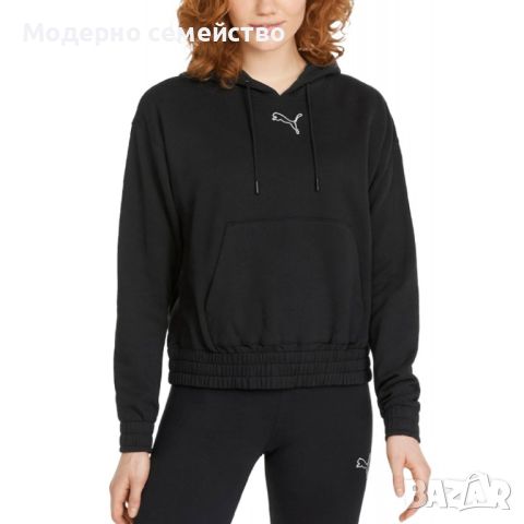 Дамско спортно горнище puma her training hoodie black, снимка 2 - Суичъри - 46805672