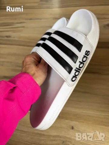 Оригинални мъжки чехли adidas Adilette Cloudfoam! 47 н, снимка 11 - Мъжки чехли - 49533460