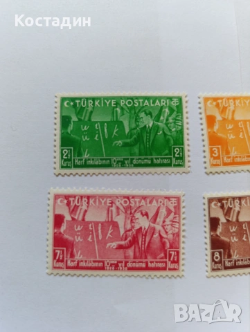 Пощенски марки Турция 1938, снимка 2 - Филателия - 53980967
