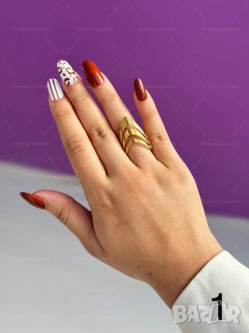 Красив дамски пръстен от неръждаема стомана с изящни извивки, снимка 5 - Пръстени - 45710012