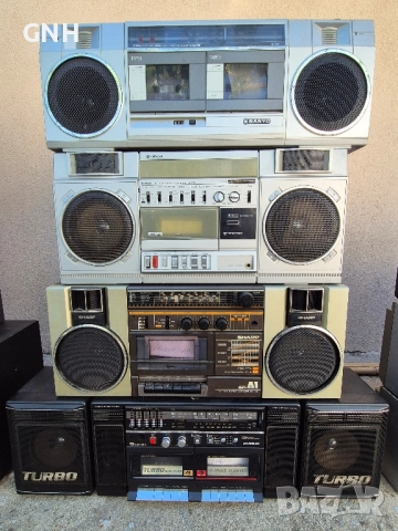 boombox Sharp, Hitachi, Sanyo, Lasonic , снимка 11 - Радиокасетофони, транзистори - 45081477