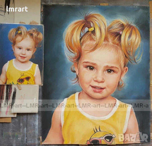Рисувам ръчно ПОРТРЕТИ с пастели, маслени бои и графит., снимка 3 - Декорация за дома - 53205433