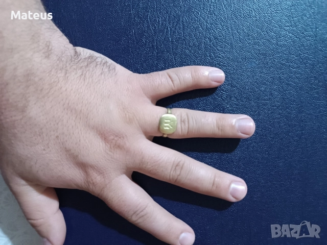 Стар бронзов пръстен, снимка 2 - Антикварни и старинни предмети - 52470399