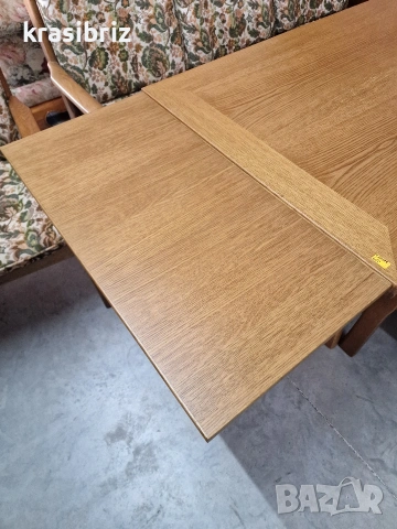 К-т Масивна Пейка-3-ка,Разтегателна Трапезна Маса +3бр.Стола-внос от Германия!, снимка 7 - Маси - 53885996