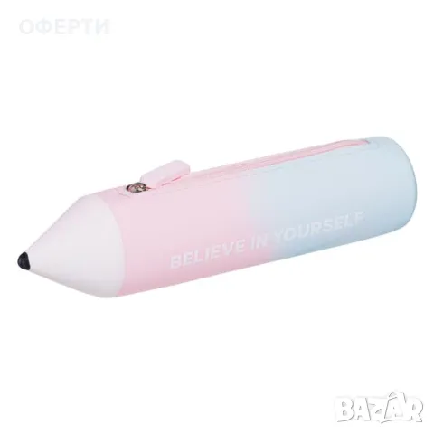 Силиконов несесер Pink Blue Believe Pencil 22x5см арт No204583, снимка 1 - Раници - 46921005