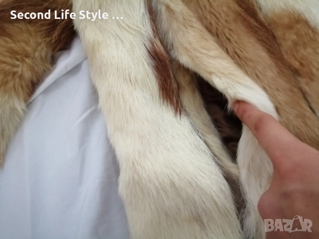 Винтидж луксозно дамско палто от естествен косъм – Baewolf Exclusive р-р M , снимка 4 - Палта, манта - 52879517