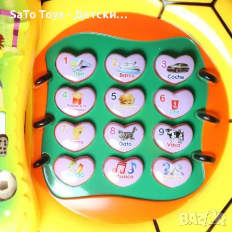 Телефон играчка във формата на топка със светлина и звук, снимка 4 - Образователни игри - 50019456