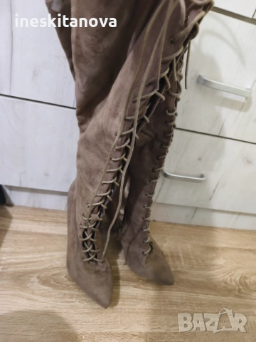 Ботуш с връзки , снимка 2 - Дамски ботуши - 53346278