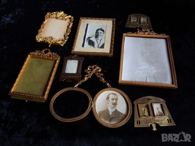 Стари позлатени фоторамки френски от 19 век, снимка 13 - Антикварни и старинни предмети - 45856159