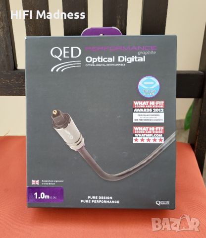 QED Performance Graphite Digital Optical Toslink Interconnect Cable, снимка 1 - Ресийвъри, усилватели, смесителни пултове - 46447580