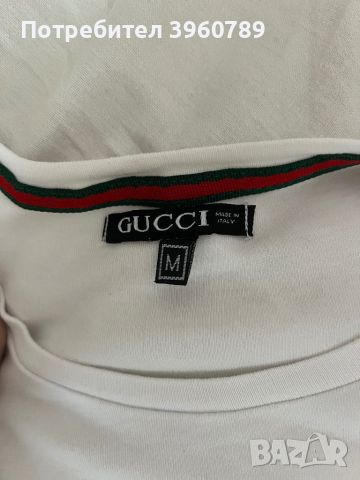 Тениска Gucci, оригинална, снимка 3 - Тениски - 46680789