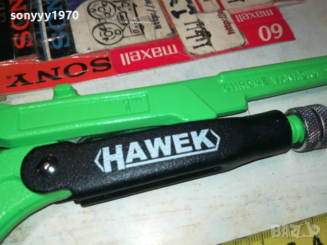 HAWEK-30СМ ТРЪБЕН КЛЮЧ ЗЕЛЕН 1010251751, снимка 9 - Ключове - 52011471