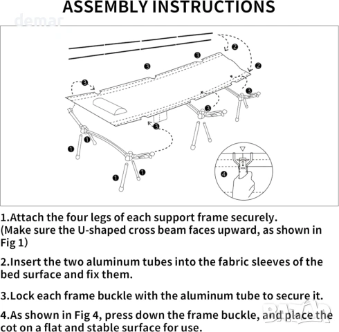 TENPLAY Ултралеко къмпинг легло с голям капацитет, до 150 кг тежи 3 кг, снимка 7 - Къмпинг мебели - 53401486