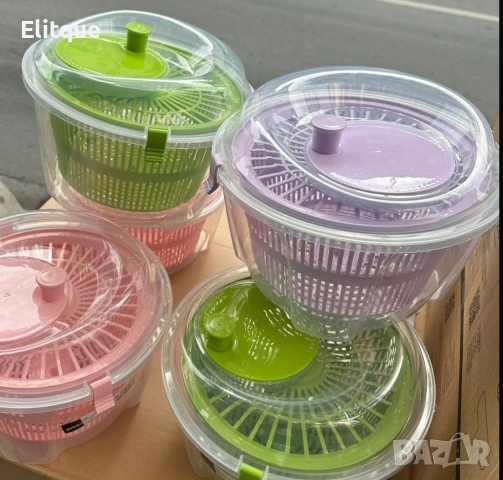 Зеленчуков съд за салата – измиване и подсушаване на плодове и зеленчуци