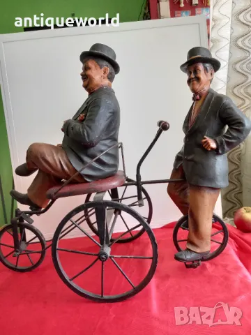 Лоуръл и Харди на Колело. Голяма Фигура ,Статуя , Фигури