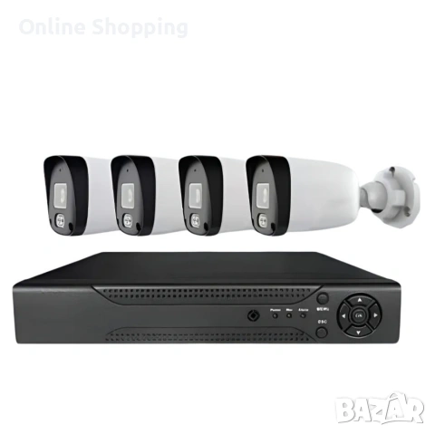 Професионален комплект за сигурност с 4 камери IP67 YL-806B, снимка 8 - Камери - 53366258