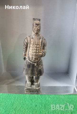 Теракотен Войн китайска фигура , снимка 1 - Антикварни и старинни предмети - 45811181