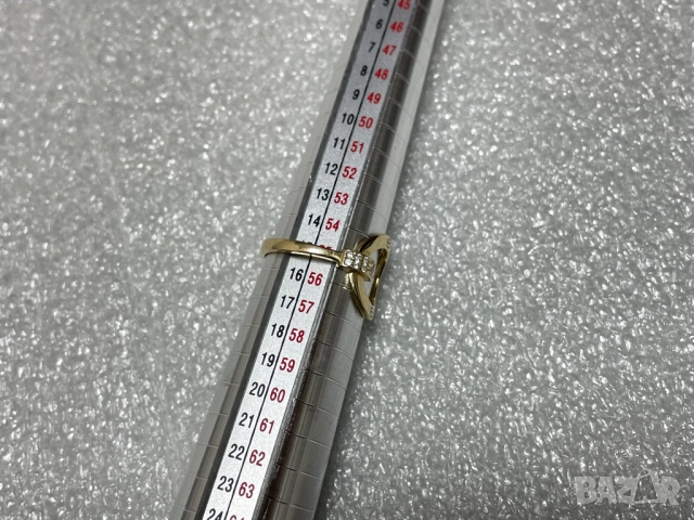 Дамски Златен Пръстен-1,8 грама, 14К (проба 585), снимка 12 - Пръстени - 51795524