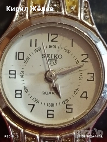 Дамски часовник SEIKO 5 QUARTZ много красив стилен дизайн 39638, снимка 3 - Дамски - 53399805