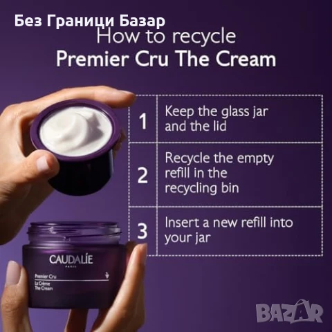 Нов Caudalie Premier Cru Крем 50мл Луксозен Антиейдж Ресвератрол за лице, снимка 6 - Козметика за лице - 51163710
