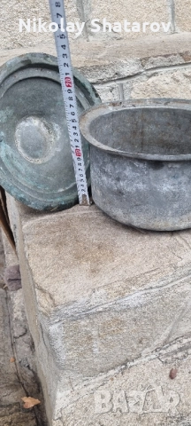 Стара медна тенджера, снимка 6 - Антикварни и старинни предмети - 51862726