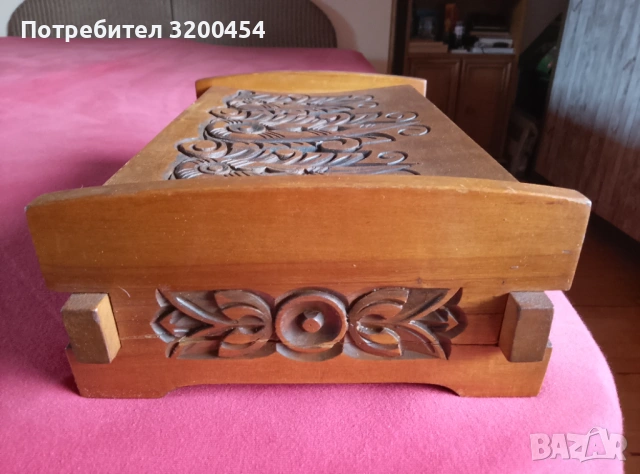 Продавам старинна декоративна дърворезби вана кутия за бижута , снимка 5 - Антикварни и старинни предмети - 53133788