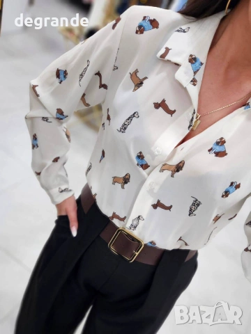  🐶 Дамска Риза с Куче 