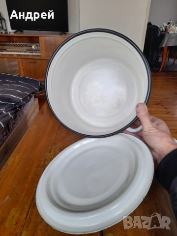 Стара Емайлирана тенджера #12, снимка 3 - Други ценни предмети - 53418499