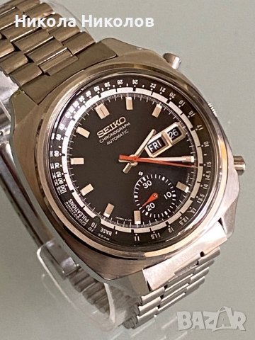 Vintage SEIKO 6139-6022 Pulsations Chronograph Automatic Cal 6139, снимка 6 - Мъжки - 45070573