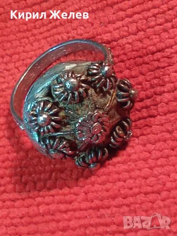 Старинен ВЪЗРОЖДЕНСКИ ФИЛИГРАНЕН СРЕБЪРЕН ПРЪСТЕН СРЕБРО ВИСОКА ПРОБА РЪЧНА КУЮМДЖИЙСКА РАБОТА 47507, снимка 16 - Антикварни и старинни предмети - 49294840