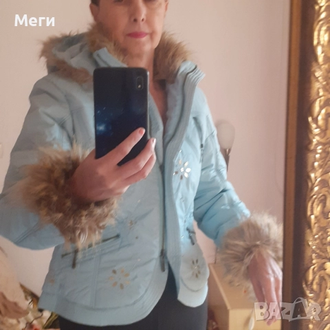 дамско-младежко нежно светло зелено- синьо късо с етикета яке, снимка 6 - Якета - 52400196