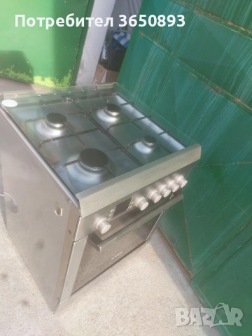 готварска печка бош цената е в евро. фурна на ток с 4 газови котлона, снимка 2 - Печки, фурни - 53809115