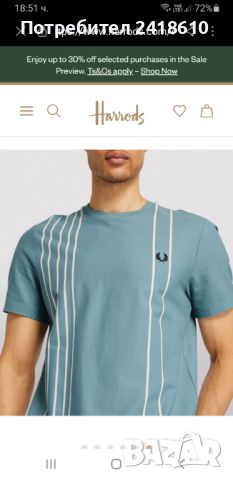 Fred Perry Pique Cotton Slim Mens Size 50/L НОВО! ОРИГИНАЛ! Мъжка Тениска!, снимка 4 - Тениски - 46218028