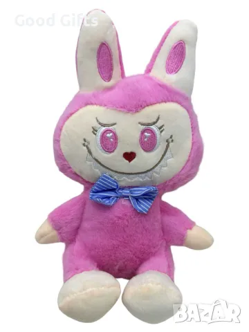 Плюшена играчка Labubu The Monster 28см – Син и Розов, снимка 2 - Плюшени играчки - 50400736