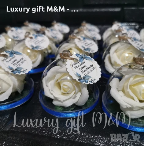 Падаръци за гости - акрилна стъкленица с роза, снимка 11 - Подаръци за юбилей - 36080326