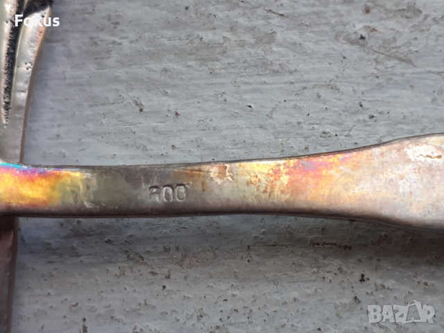 Ковано сребро- стар антикварен комплект лъжички и вилички, снимка 5 - Антикварни и старинни предмети - 53408602