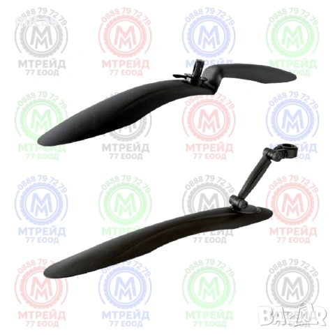 Комплект калници за MTB велосипед WAG 24-26", Удароустойчив PVC, Черни