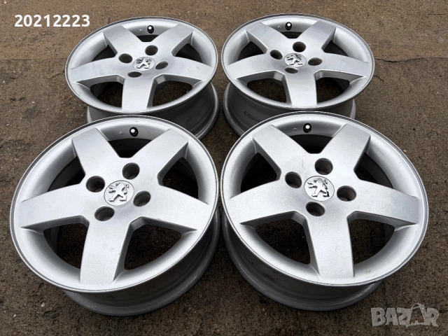 4 броя алуминиеви джанти за Peugeot 207,208,301,1007  15, снимка 4 - Гуми и джанти - 52690258