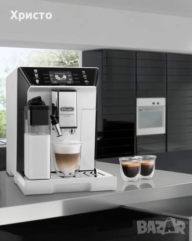 Автоматична кафемашина De’Longhi PrimaDonna Class (модел ECAM550.65.W), снимка 2 - Кафемашини - 53473466