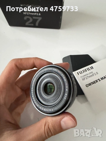 Обектив Fujinon XF27mm F2.8