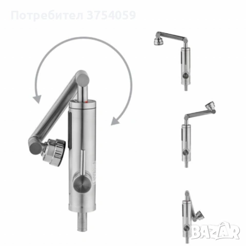 Водонагревател DIPLOMAT QF-919S, LED – моментално топла вода за секунди, снимка 6 - Бойлери - 53124925