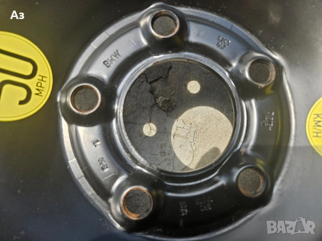 патерица-резервна гума BMW 17" 5x120 et30 72.6 125/80/17, снимка 4 - Гуми и джанти - 52120686