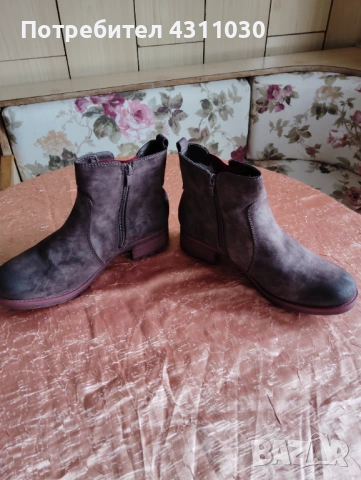 Дамски боти Rieker номер 42 кафяви, снимка 5 - Дамски ботуши - 53427601