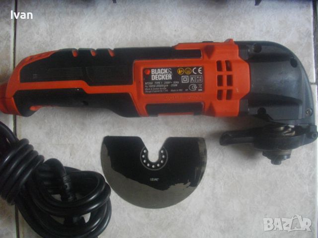 BLACK DECKER MT250-Електрически Реноватор Мулти Инструмент-250 Вата-В Куфар-Отличен-Блек Декер, снимка 5 - Други инструменти - 46159092