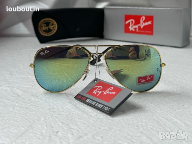 Ray-Ban RB3025 мъжки дамски слънчеви очила унисекс зелени огледални, снимка 4 - Слънчеви и диоптрични очила - 45430334