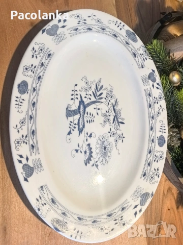 код синьо порцелан от време оно, снимка 3 - Чинии - 53315785