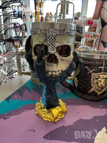 Чаши дракон череп, снимка 4 - Чаши - 54193073