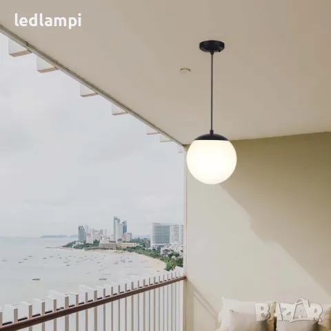 Градинска Висяща Лампа Черна - ПРОМОЦИЯ, снимка 7 - Външни лампи - 50130041