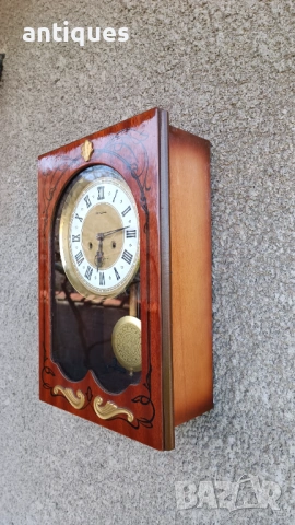 Стар руски стенен часовник - Янтар / Jantar - 1985г. - №1 , снимка 6 - Антикварни и старинни предмети - 53411571